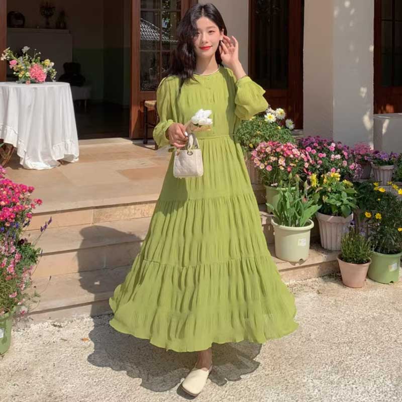 シフォンティアードワンピース