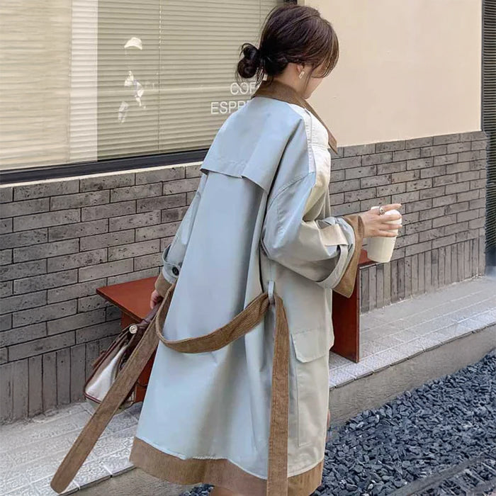 コーデュロイカラーコート