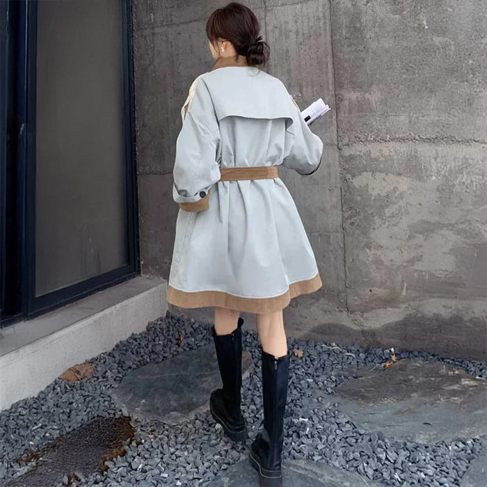 コーデュロイカラーコート