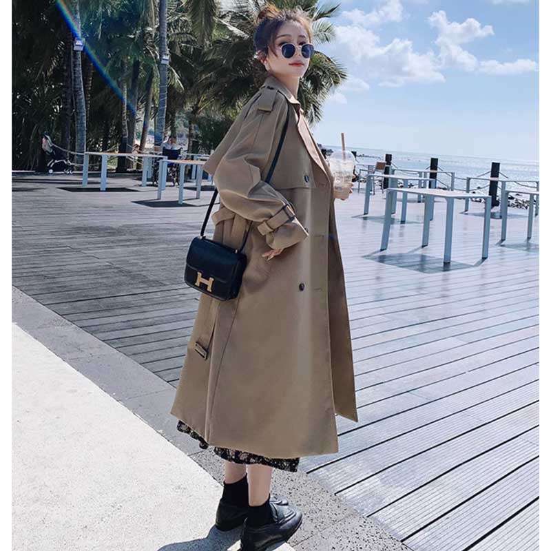 ロング丈トレンチコート