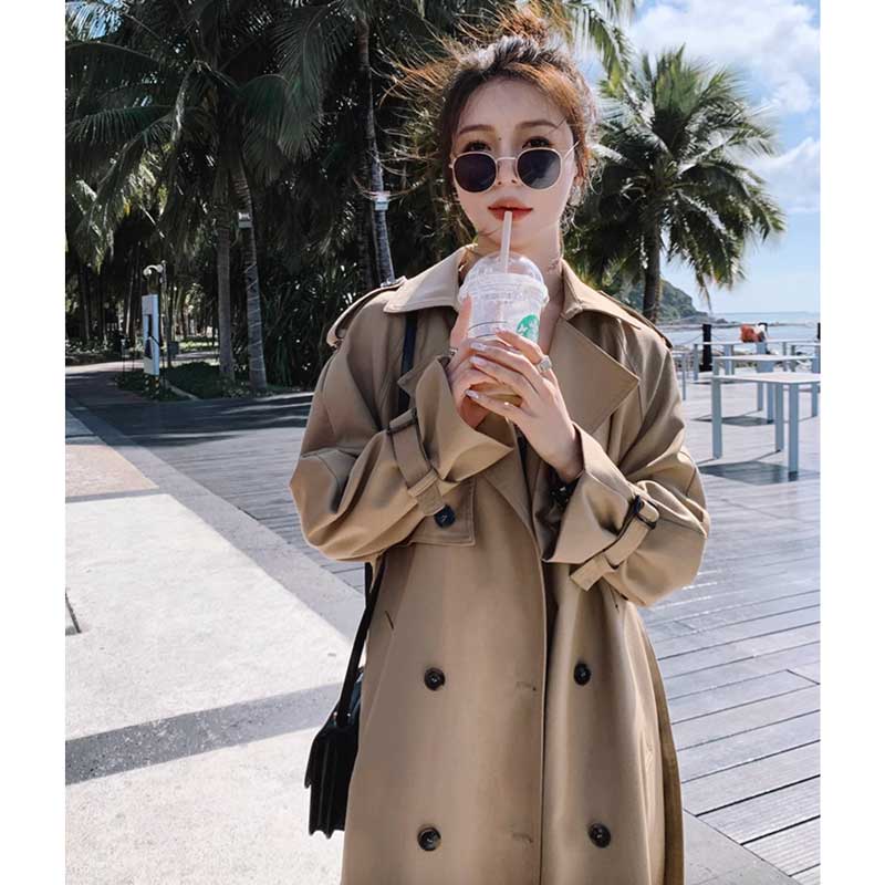 ロング丈トレンチコート