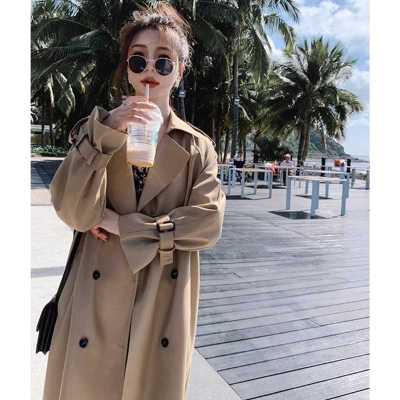 ロング丈トレンチコート