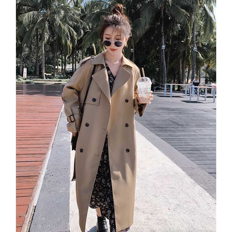 ロング丈トレンチコート