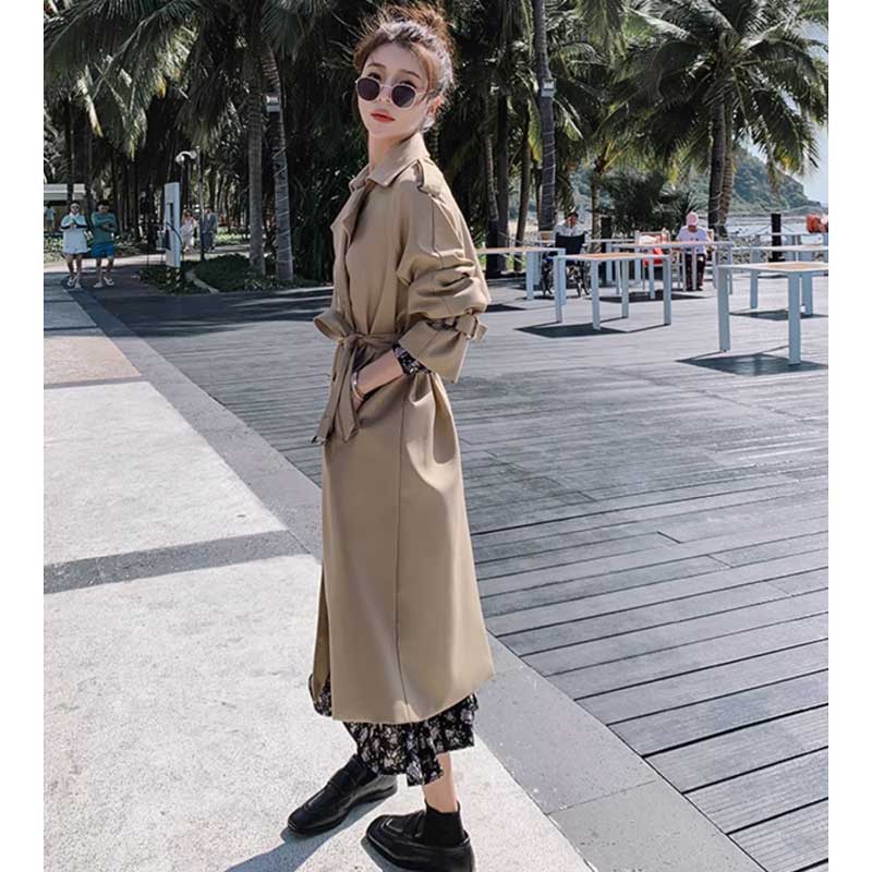 ロング丈トレンチコート