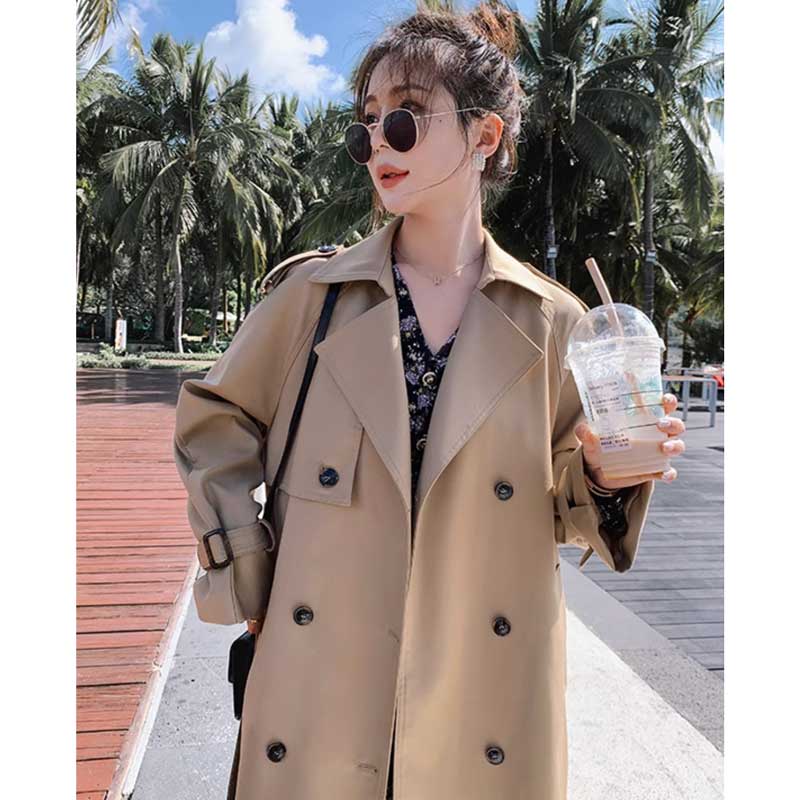 ロング丈トレンチコート