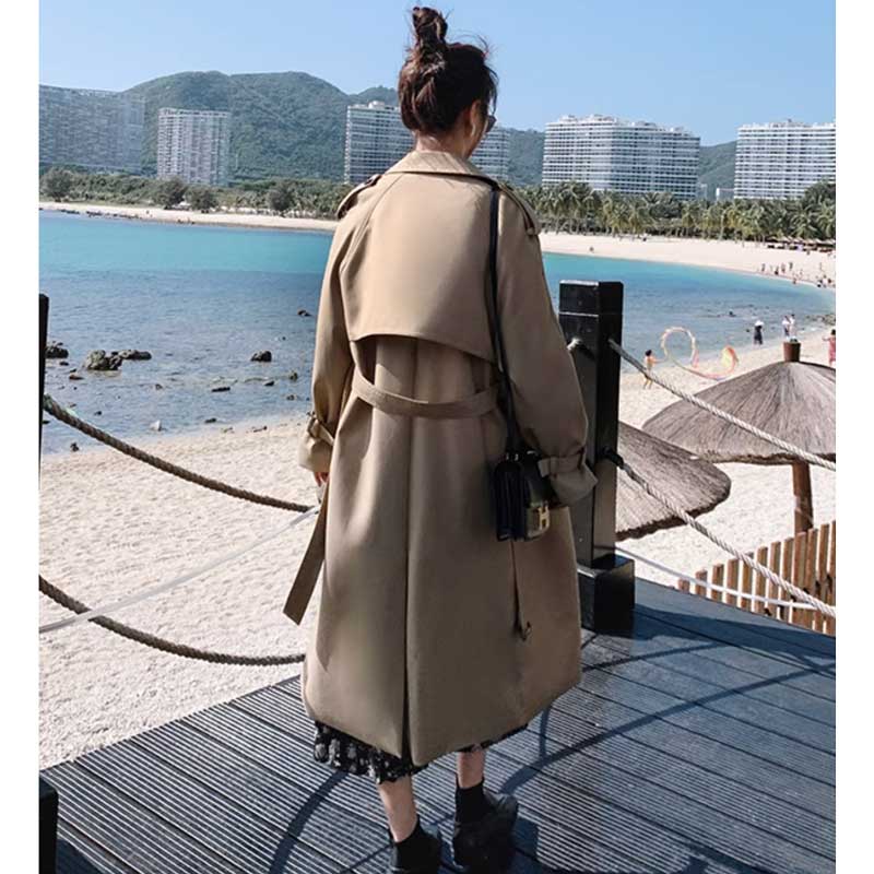 ロング丈トレンチコート
