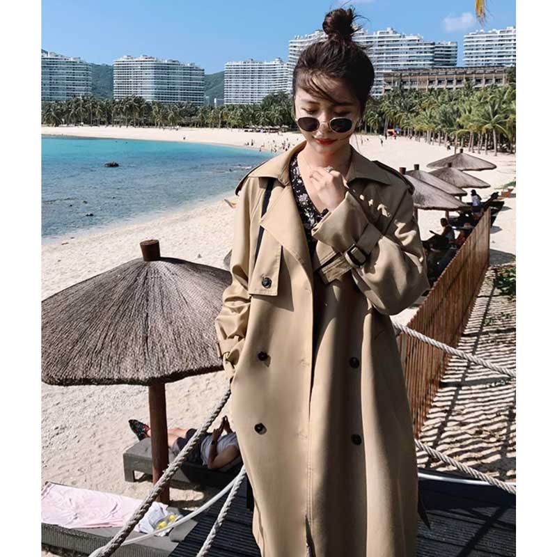 ロング丈トレンチコート