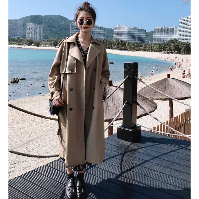 ロング丈トレンチコート