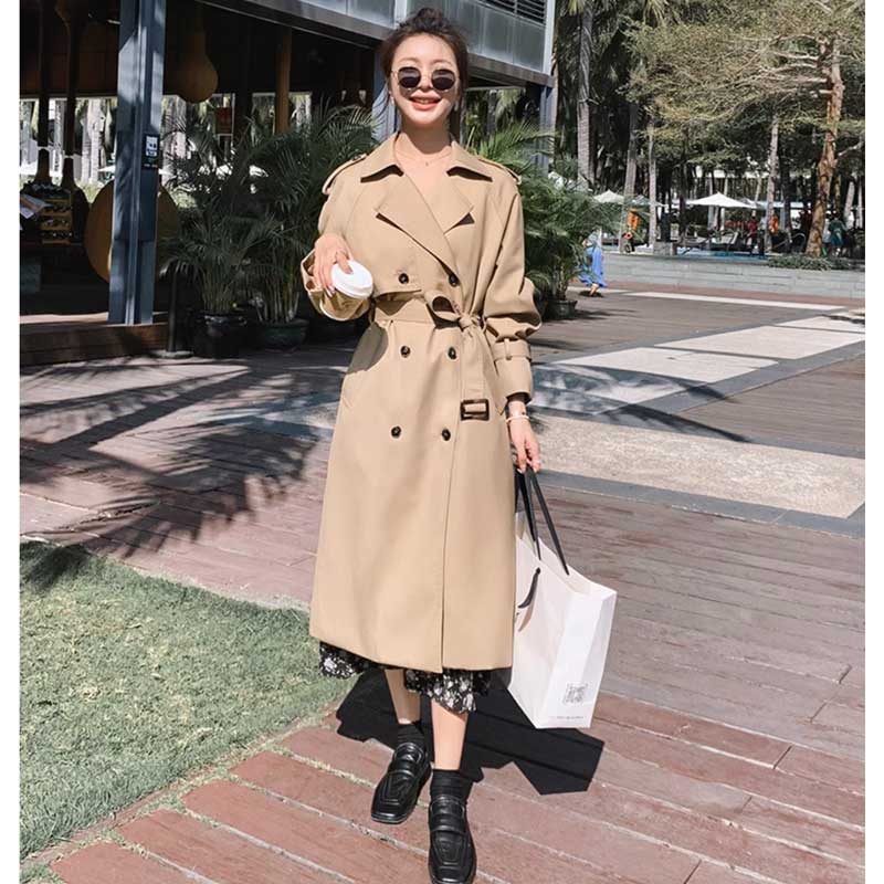 ロング丈トレンチコート