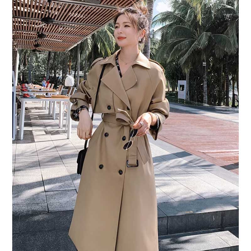 ロング丈トレンチコート