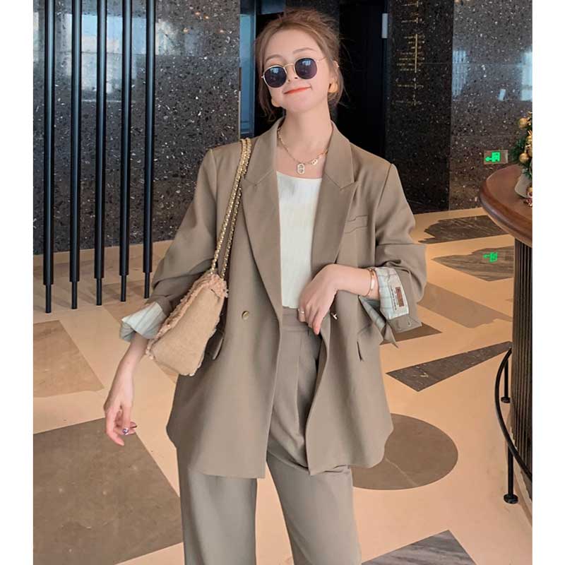 スタンダードパンツスーツ(ベージュ)