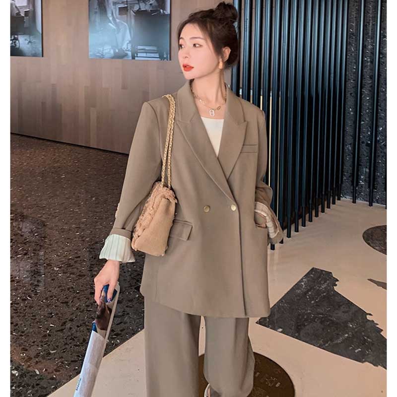 スタンダードパンツスーツ(ベージュ)