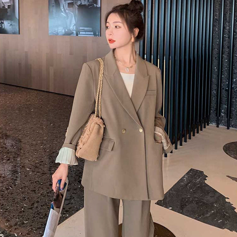 スタンダードパンツスーツ(ベージュ)