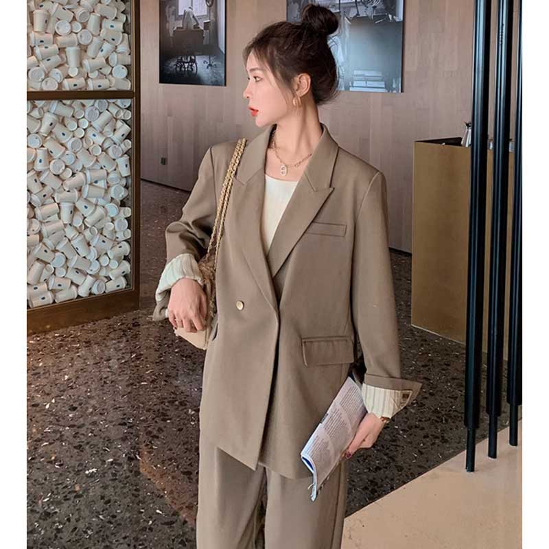 スタンダードパンツスーツ(ベージュ)