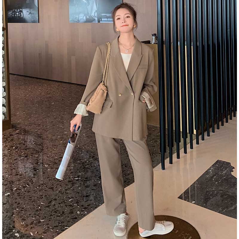 スタンダードパンツスーツ(ベージュ)