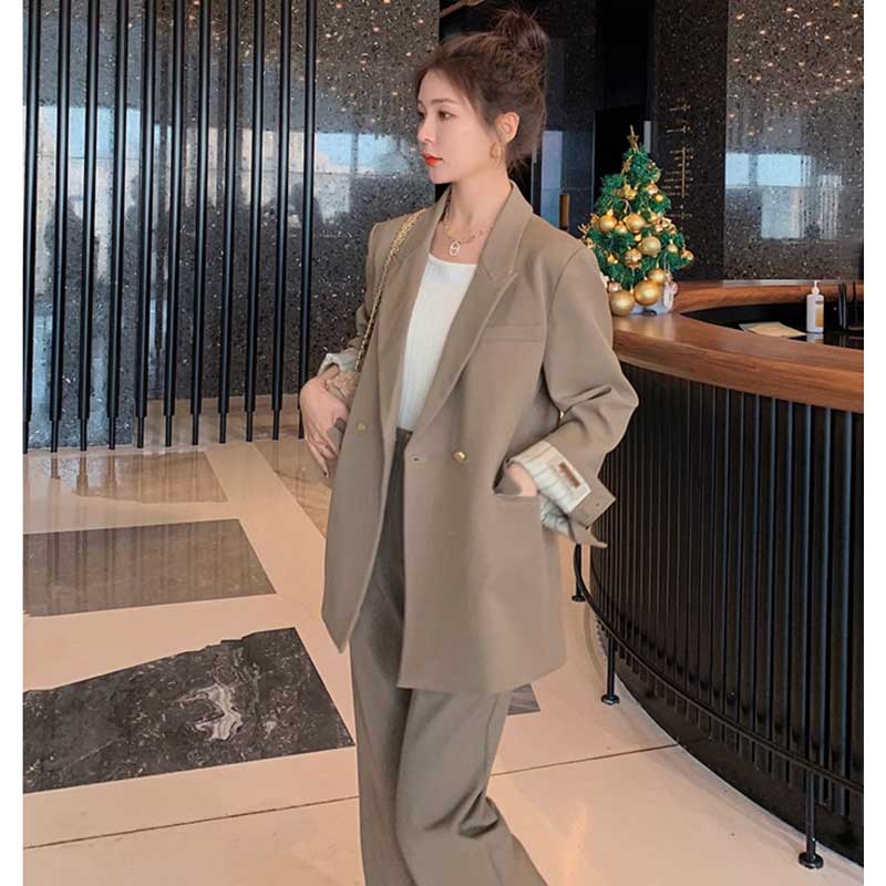 スタンダードパンツスーツ(ベージュ)