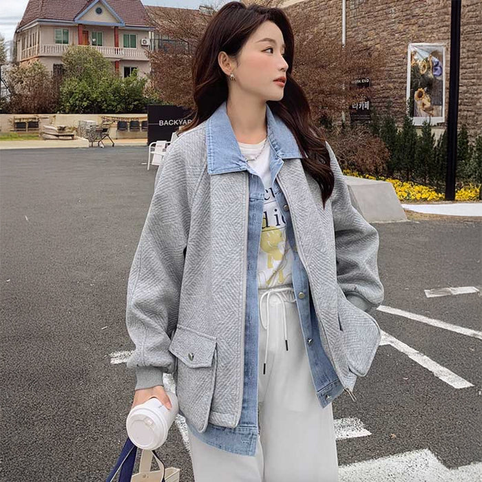 レイヤアード風カジュアルジャケット(4colors)