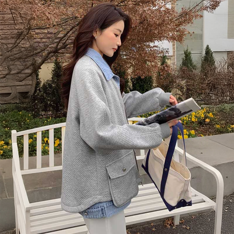 レイヤアード風カジュアルジャケット(4colors)