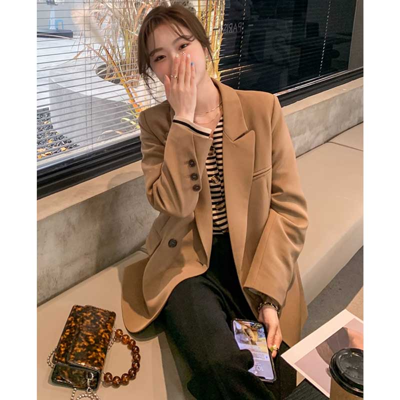 ミディ丈テーラードジャケット(2colors)