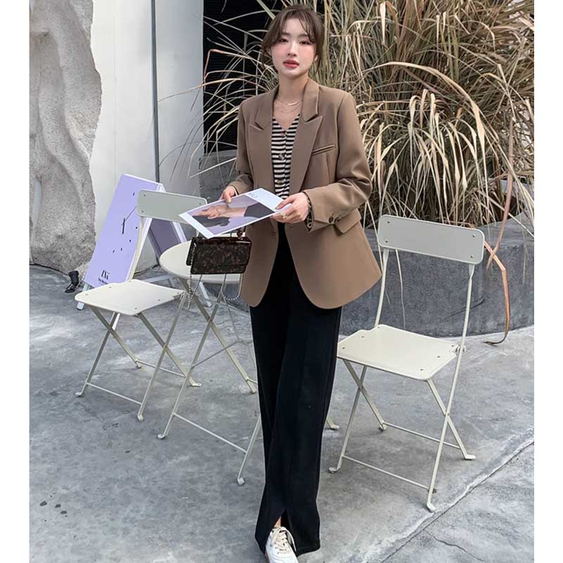 ミディ丈テーラードジャケット(2colors)