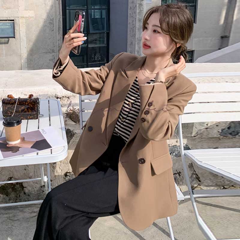 ミディ丈テーラードジャケット(2colors)