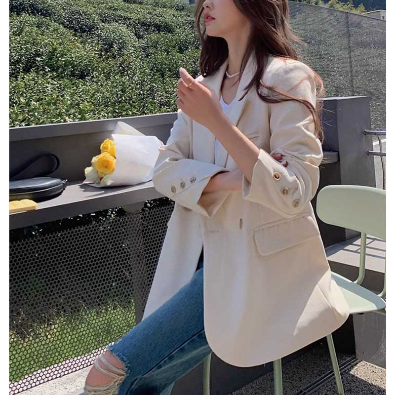 ミディ丈テーラードジャケット(2colors)