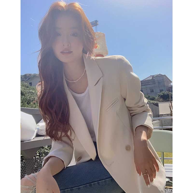 ミディ丈テーラードジャケット(2colors)