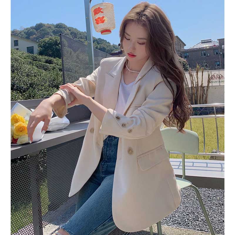 ミディ丈テーラードジャケット(2colors)