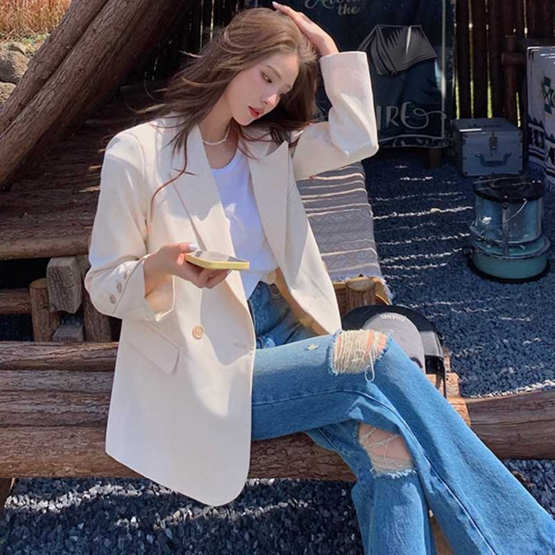 ミディ丈テーラードジャケット(2colors)