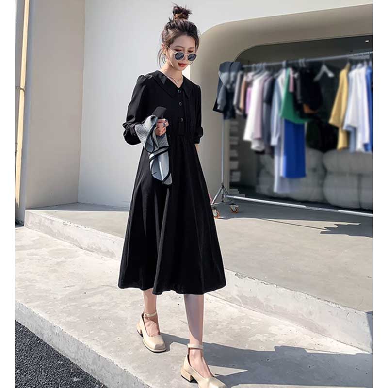 チェックベスト×ウエストギャザーワンピース(2colors)