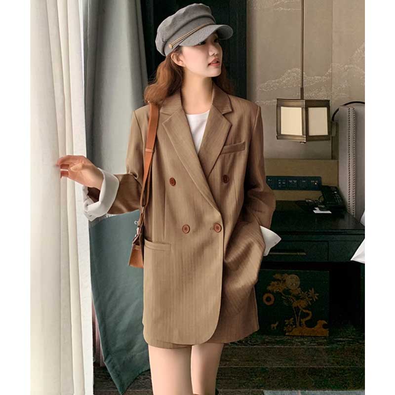 ストライプスカートスーツ(2colors)