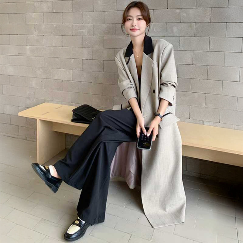 アシメステッチロングジャケット