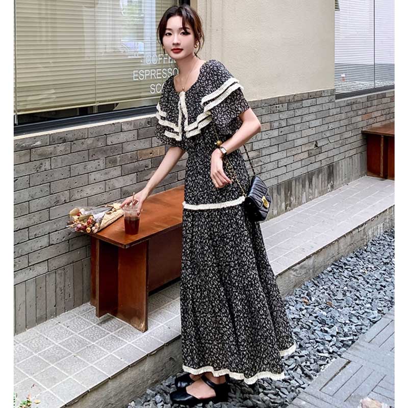 【即納】オフショルダーティアードワンピース