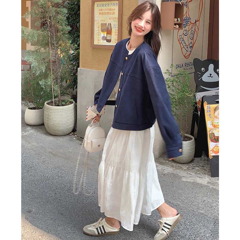 ラウンドネックジャケット