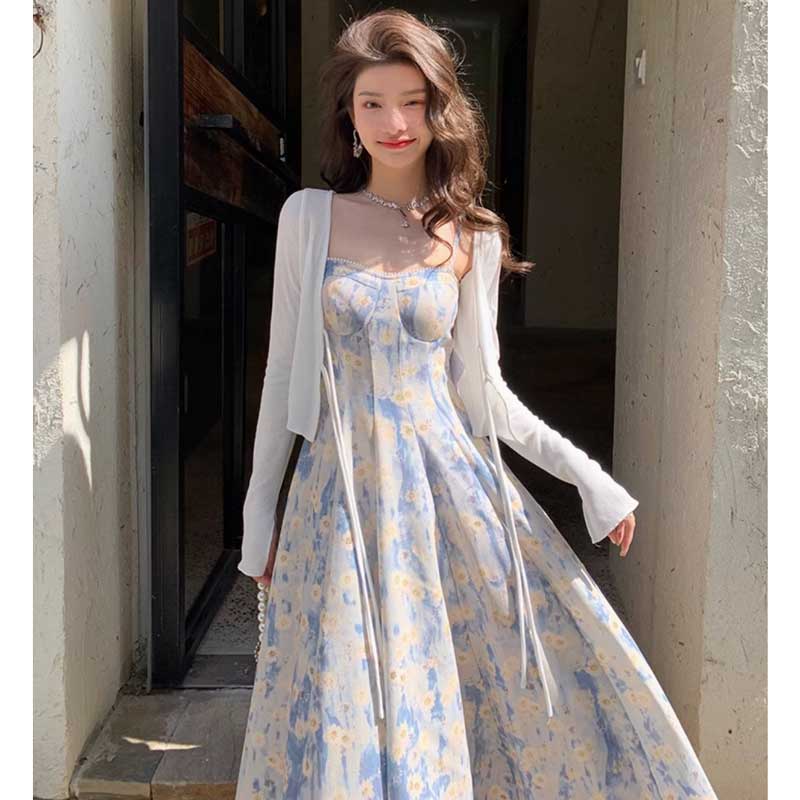 フラワーキャミソールワンピース