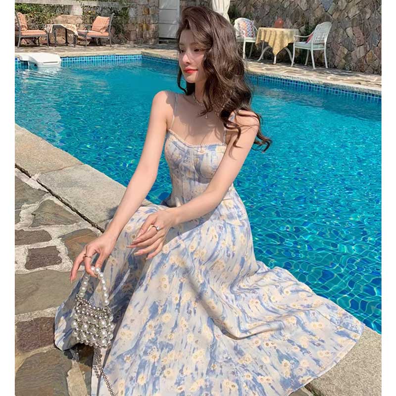 フラワーキャミソールワンピース