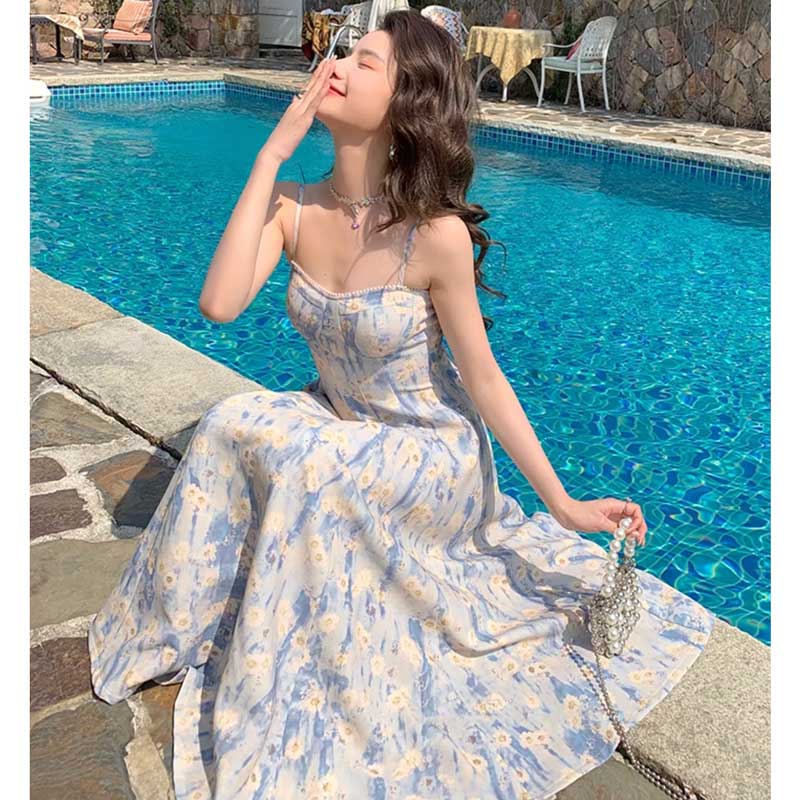 フラワーキャミソールワンピース