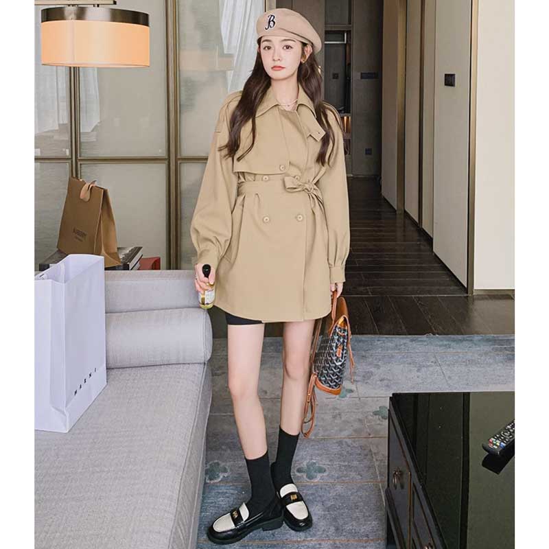 ラグランスリーブトレンチコート