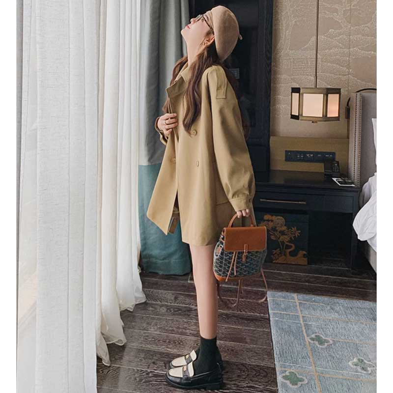 ラグランスリーブトレンチコート