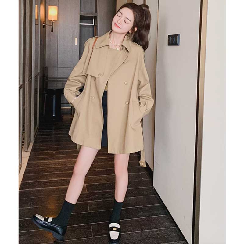 ラグランスリーブトレンチコート