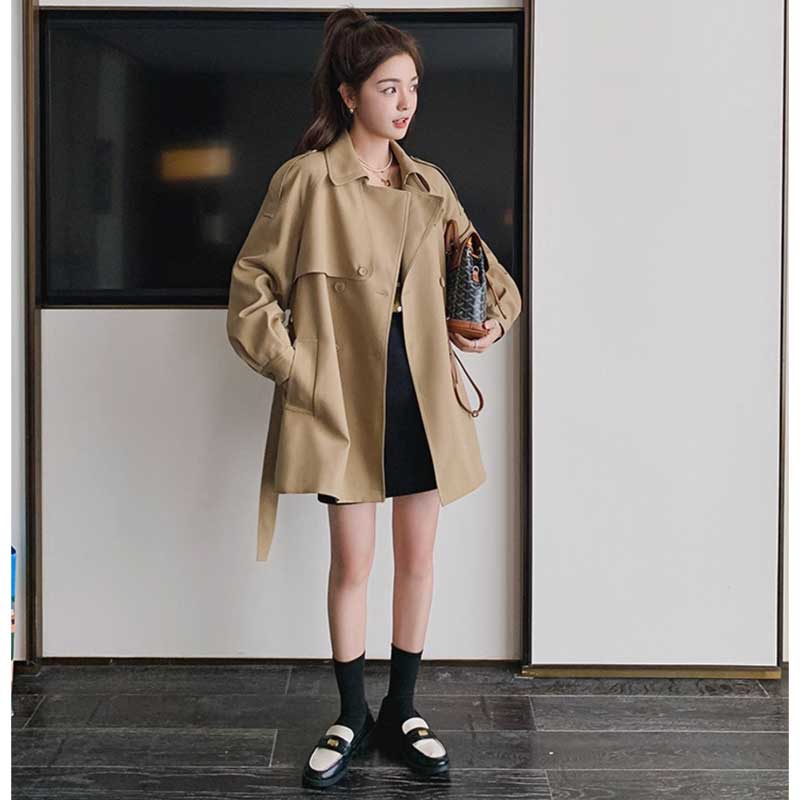 ラグランスリーブトレンチコート