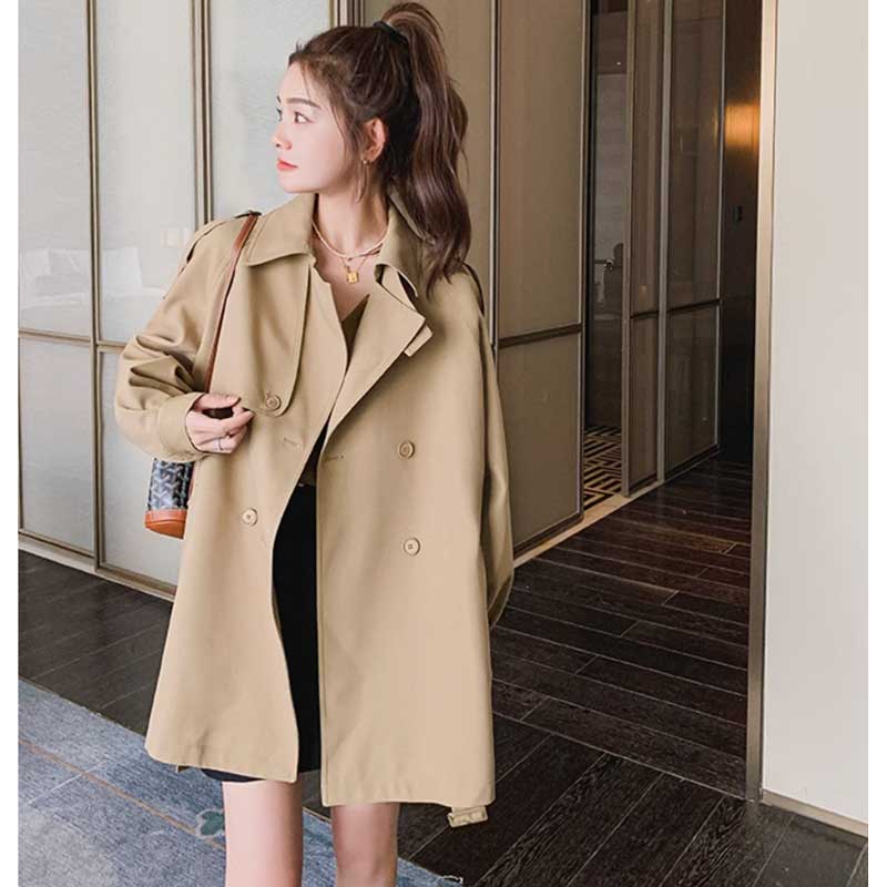 ラグランスリーブトレンチコート