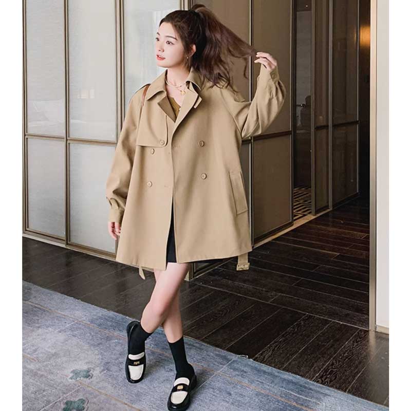 ラグランスリーブトレンチコート