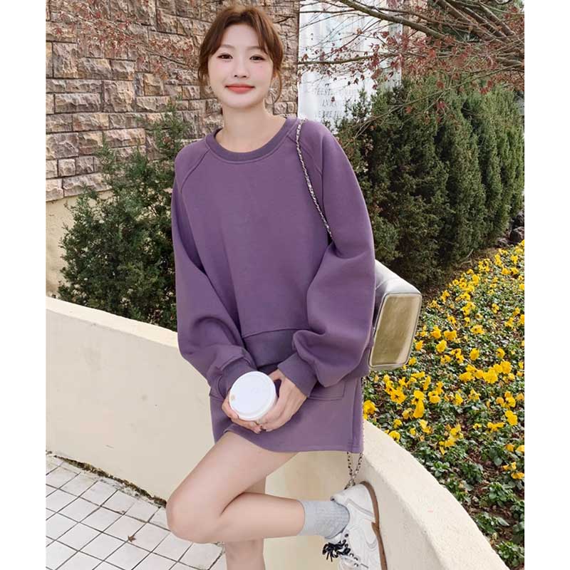 パープルスウェットセットアップ