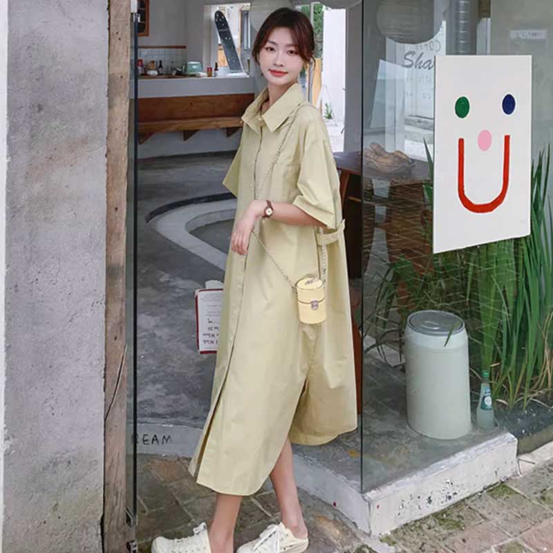 イエローシャツワンピース