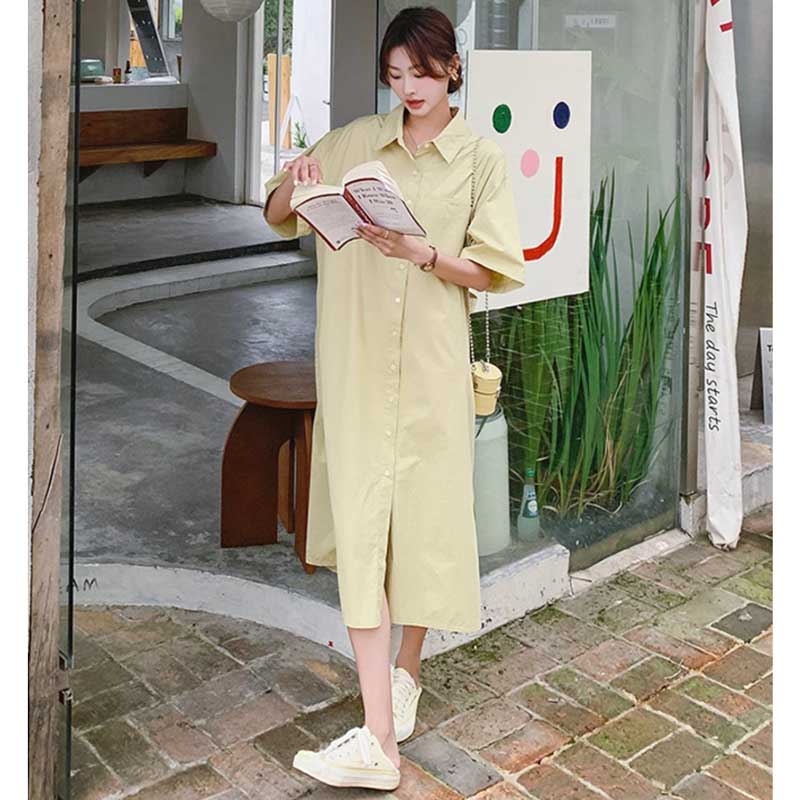 イエローシャツワンピース