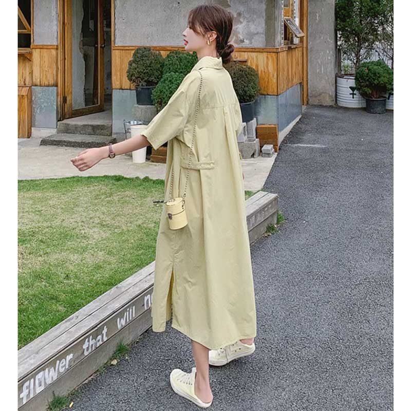 イエローシャツワンピース