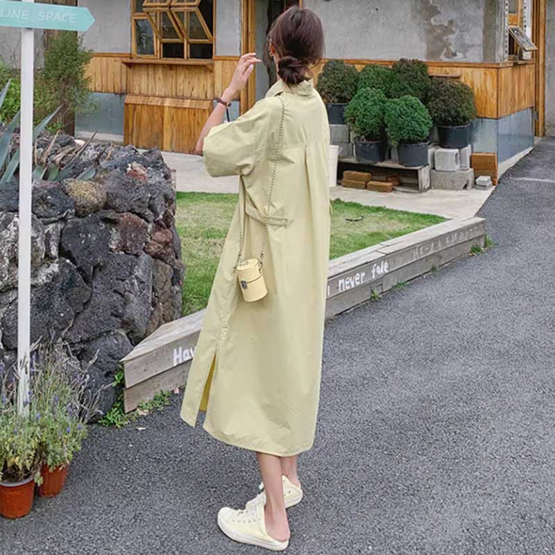 イエローシャツワンピース