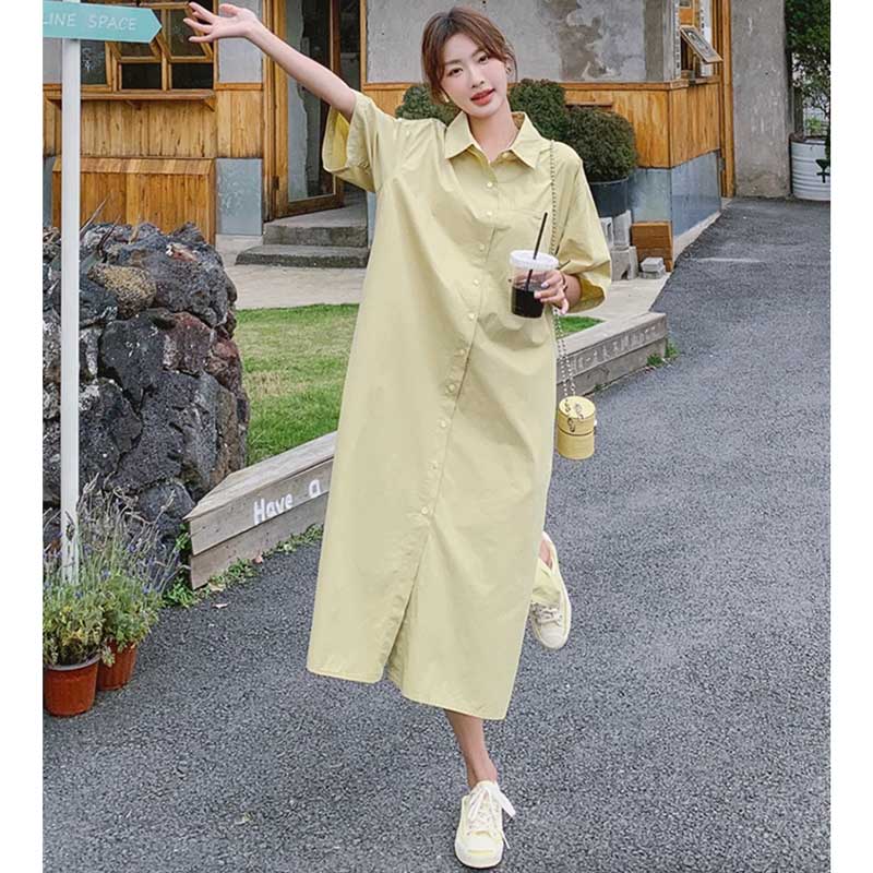 イエローシャツワンピース