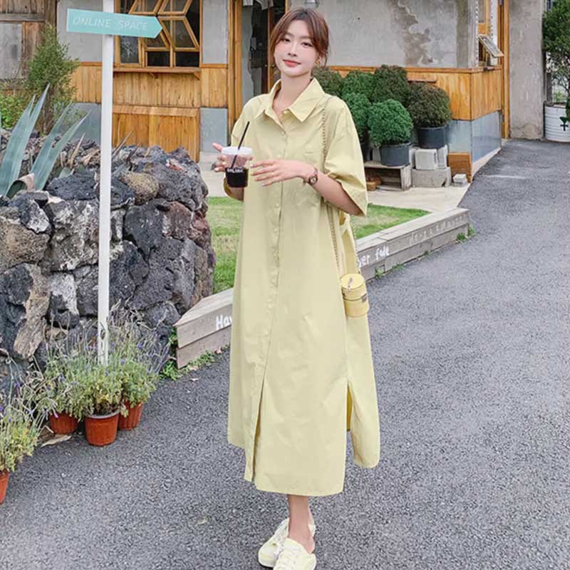 イエローシャツワンピース